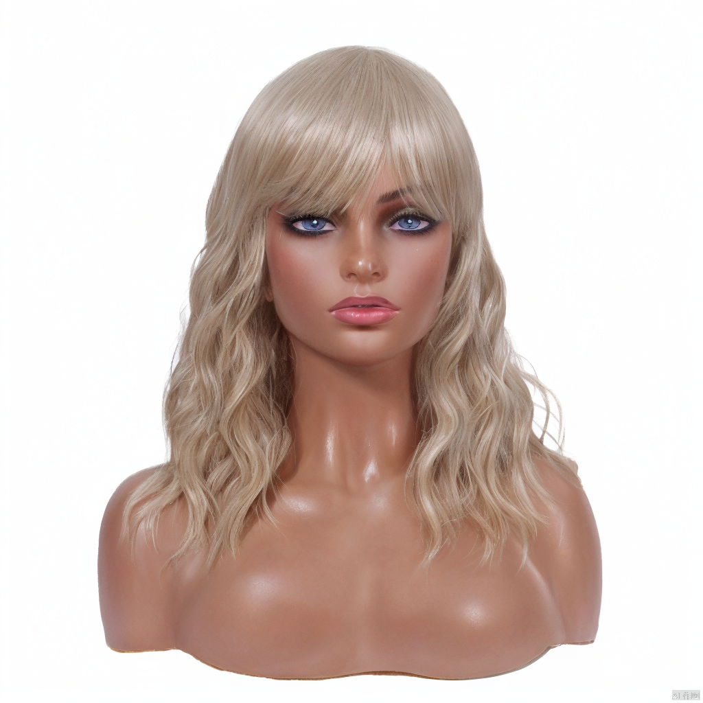 LINGDORA Mixed Blonde Wavy Bob Wig for Women