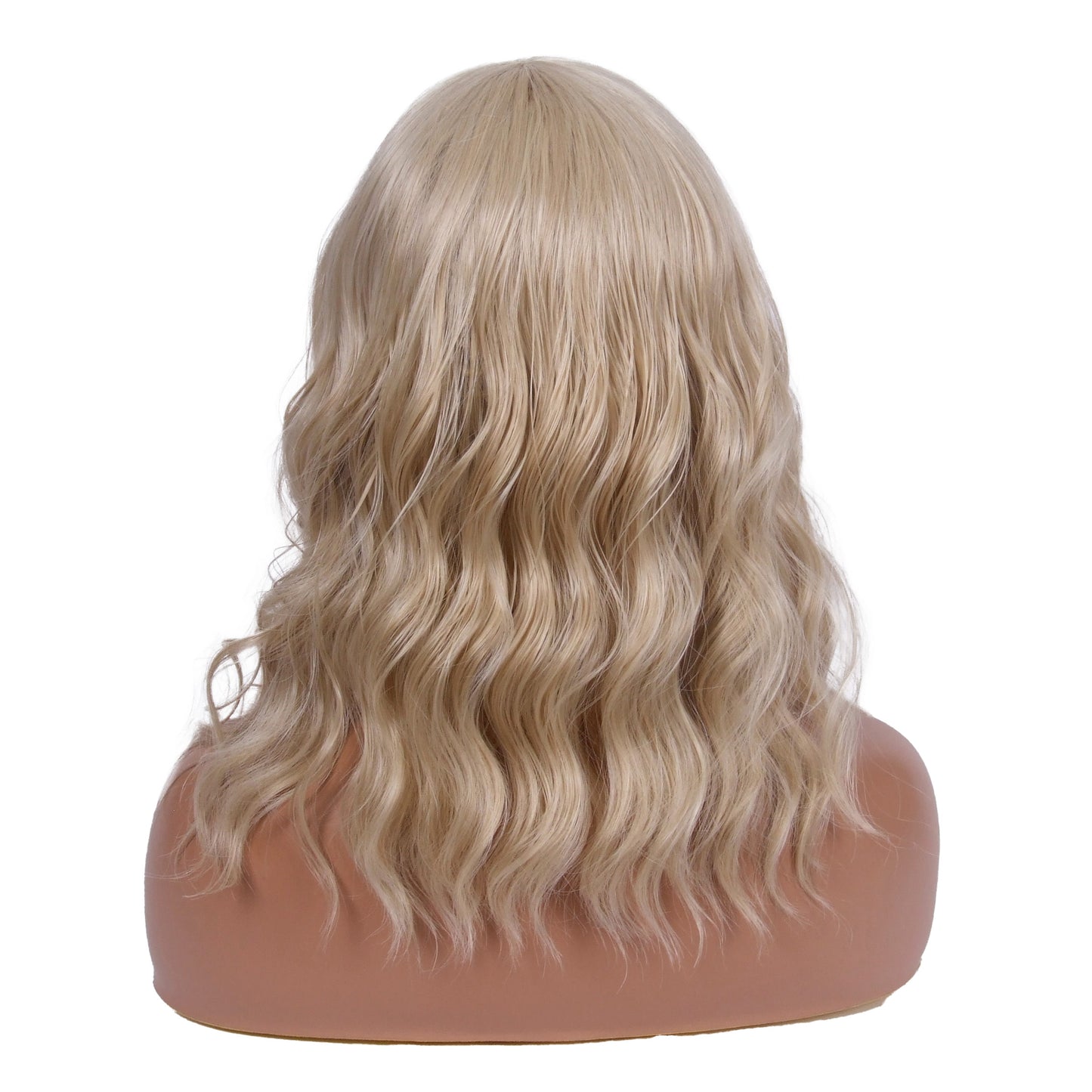 LINGDORA Mixed Blonde Wavy Bob Wig for Women